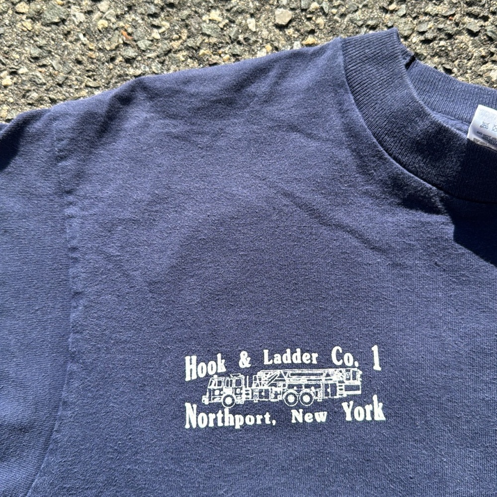 Vintage Northport Fire Department t shirt Long Island 90s size M